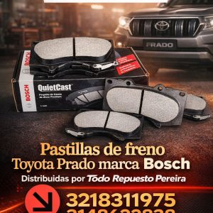 Pastillas de Freno Toyota Prado marca Bosch